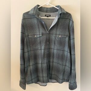 Express Plaid Button-Up Shirt Men’s